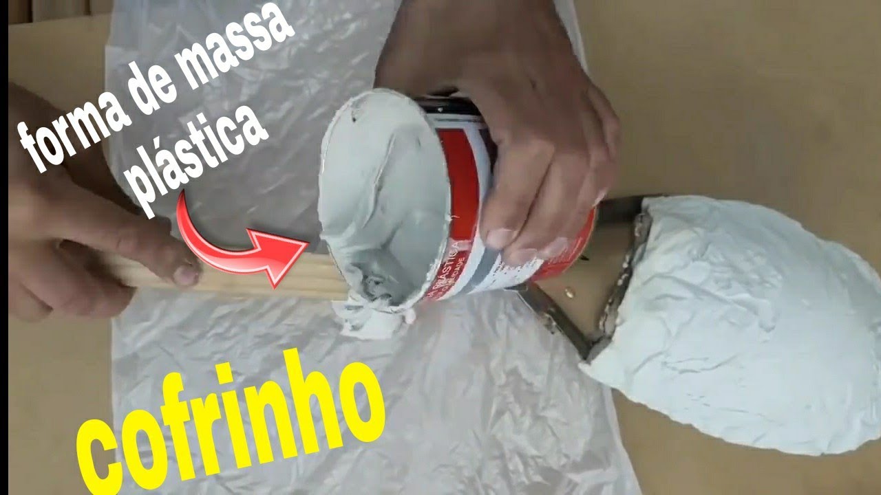 como fazer forma de massa plástica