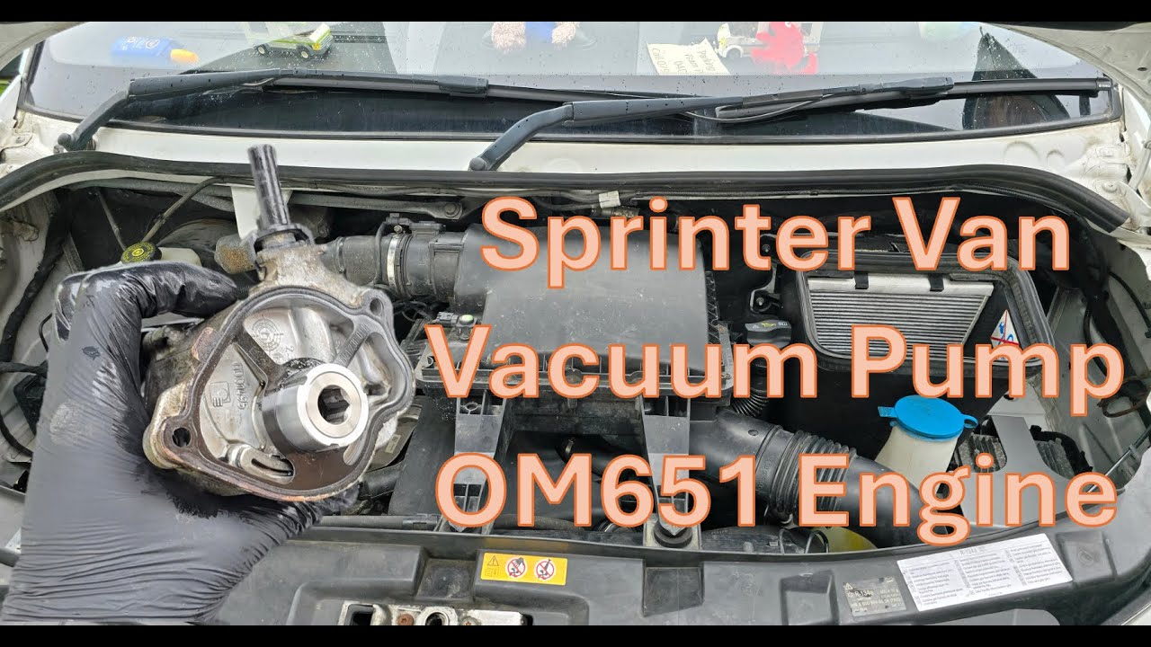 Mercedes Sprinter OM651 Vacuum Pump Replacement Tutorial