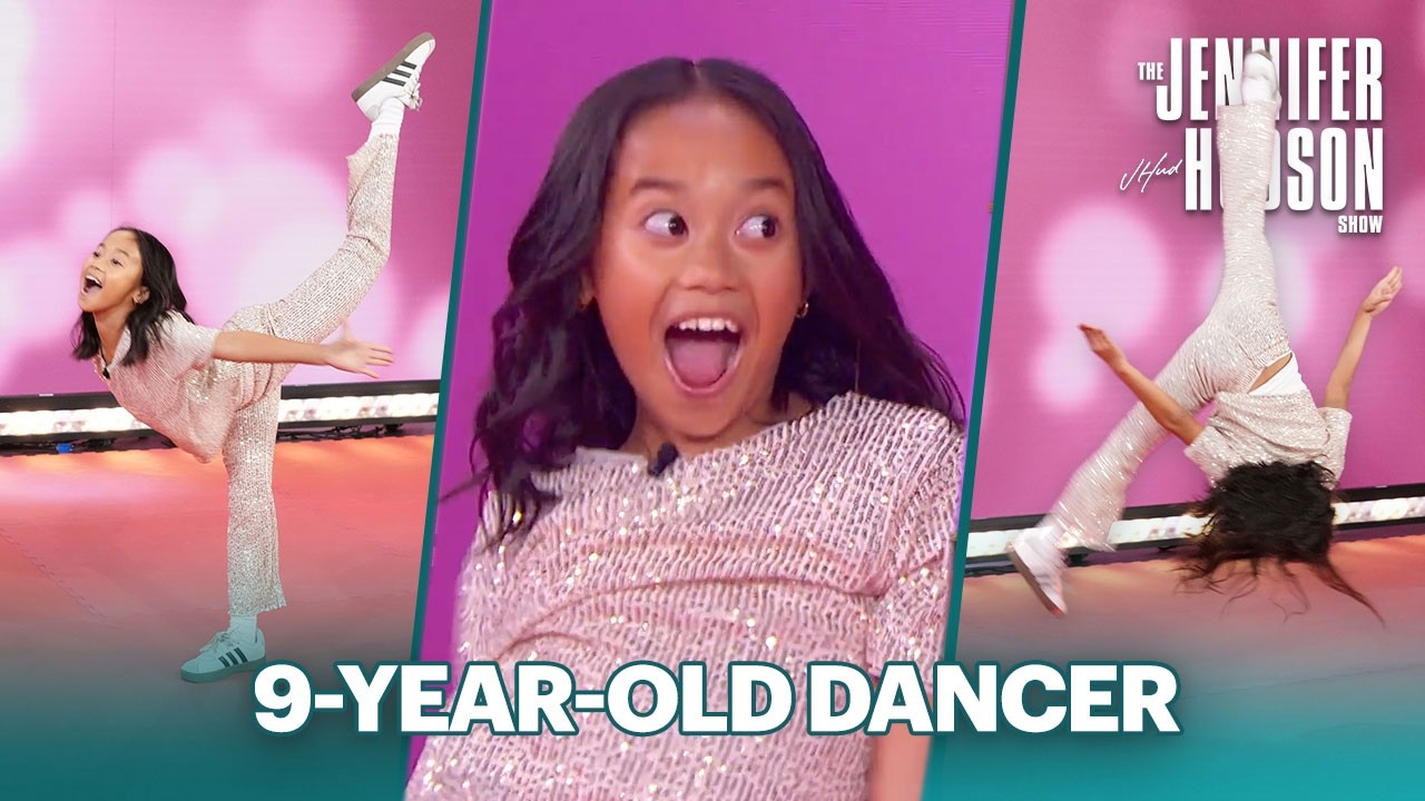 Cute & Sassy 9-Year-Old Dancer Shows Off Her Moves and Teaches JHud!