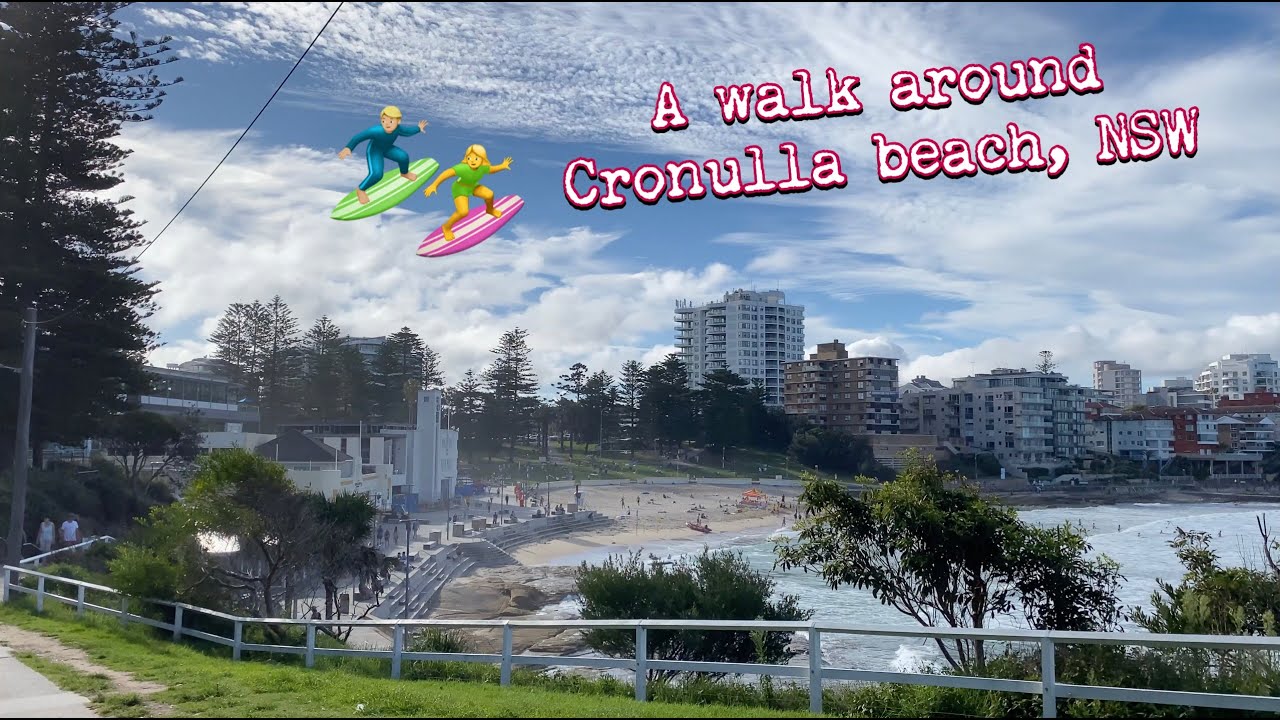 🇦🇺 Walking around Cronulla beach in summer afternoon / from Kingsway / Sydney, NSW beach