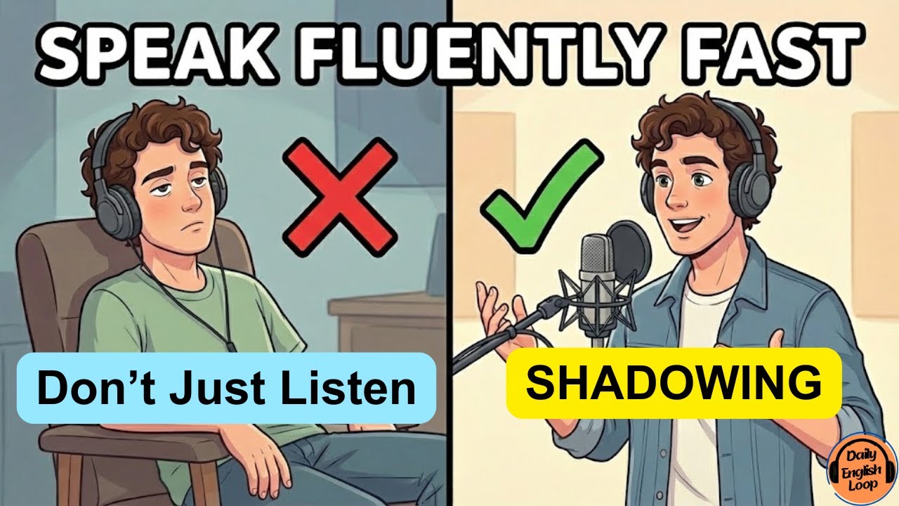 How to Speak English Like a Native | The Shadowing Technique | English Podcast