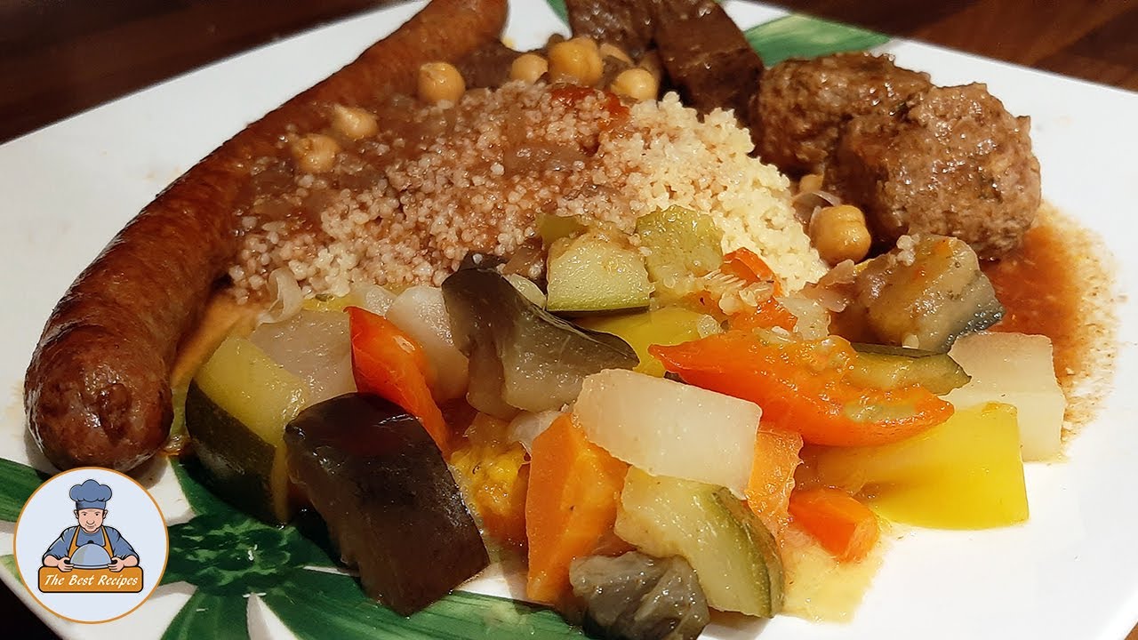 Recette de couscous maison aux légumes, boulette et merguez