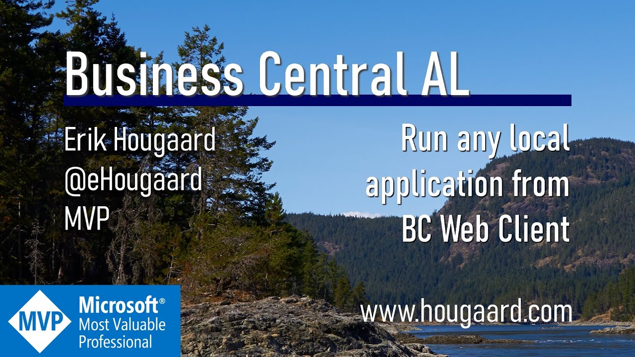 Run any local application from AL in Business Central Web Client