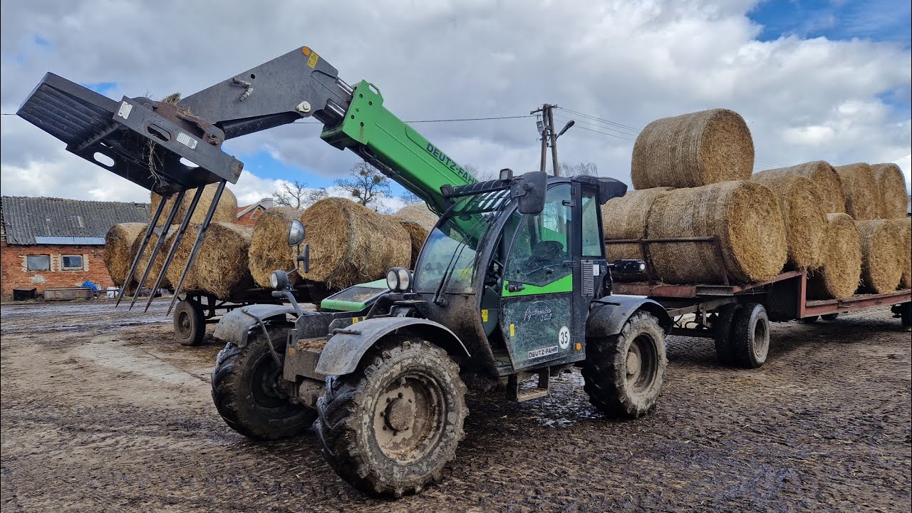 Wyjazd po słomę👌(Deutz-fahr agrovector 35.7😉