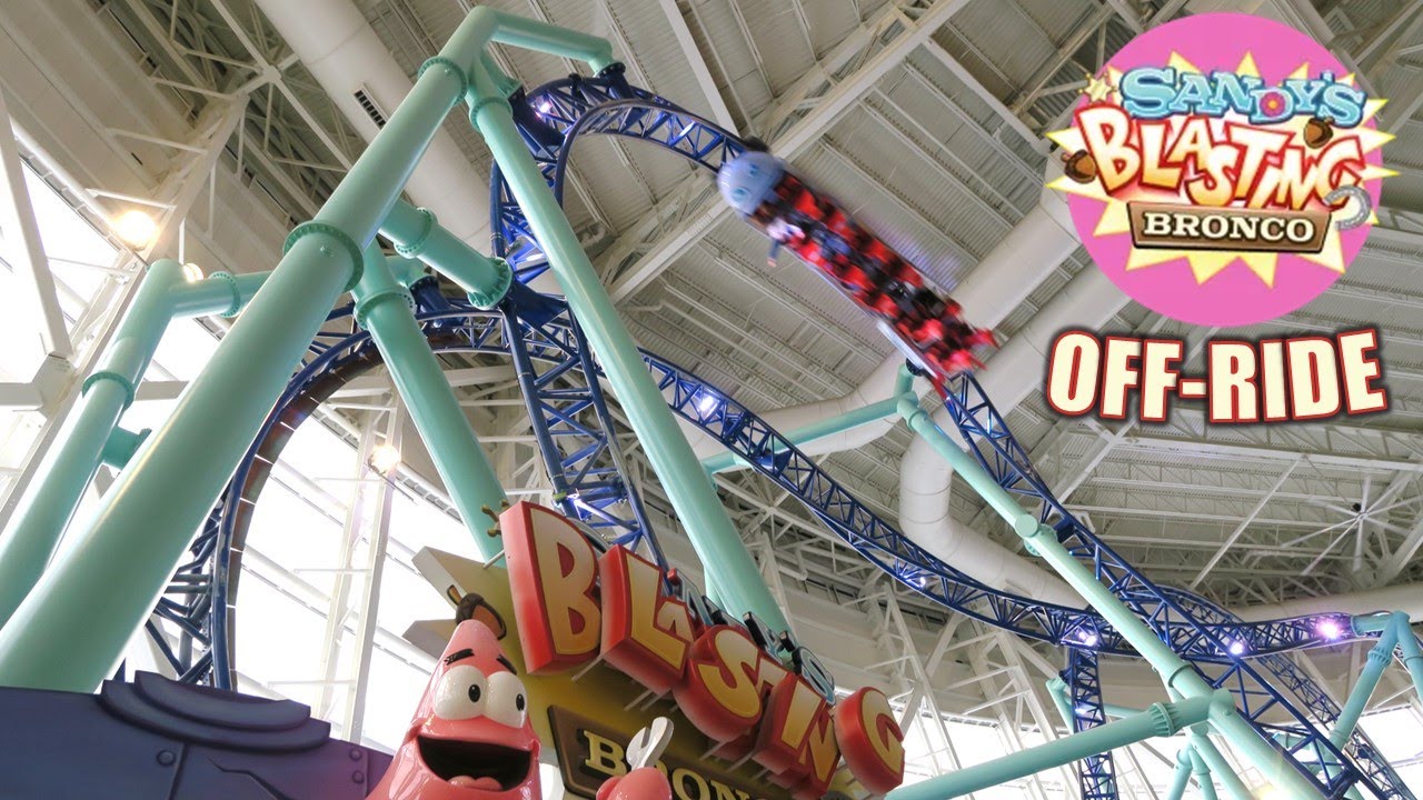 Sandy's Blasting Bronco Off-Ride (2019-2022), Nickelodeon Universe Intamin Coaster | Non-Copyright
