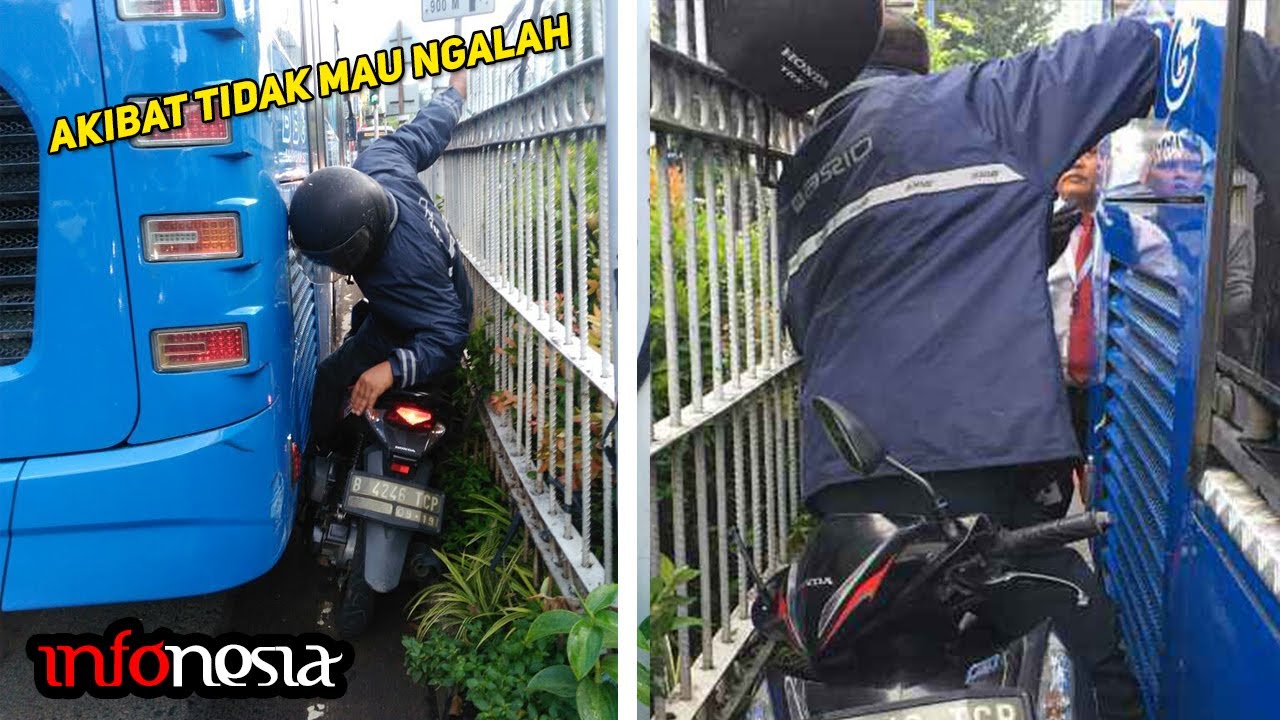 KAPOK! Aksi Pengendara Tidak Mau Mengalah Yang Terekam Kamera