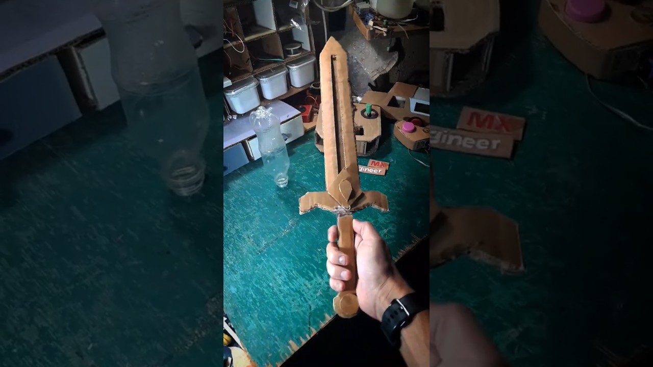 make sword weapon with cardboard #sword #weapon