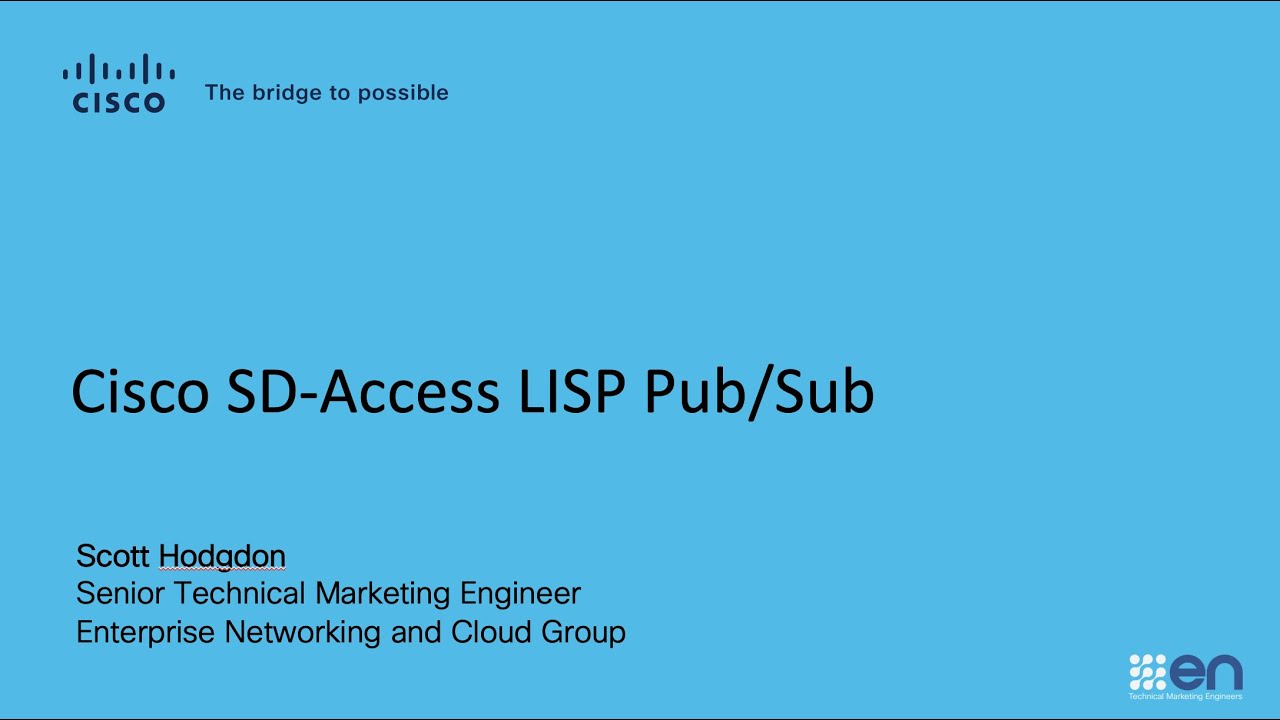 Cisco SD-Access LISP PubSub