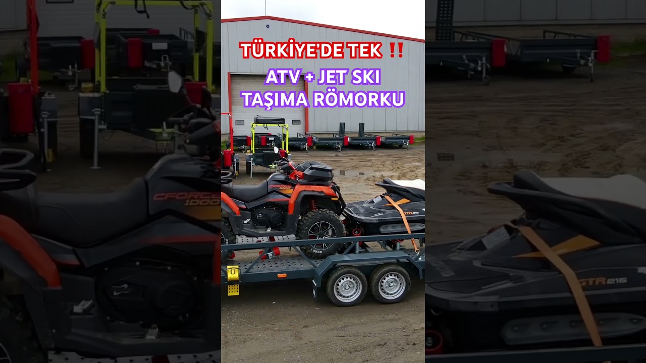 HİPPO TRAİLER ATV + JET SKI TAŞIMA R&Ouml;MORKU