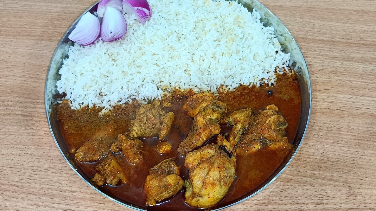 Induction Cooktop Par Chicken Curry | इंडक्शन कुकटाॅप पर बनाया मसालेदार चिकन करी | Chicken Masala