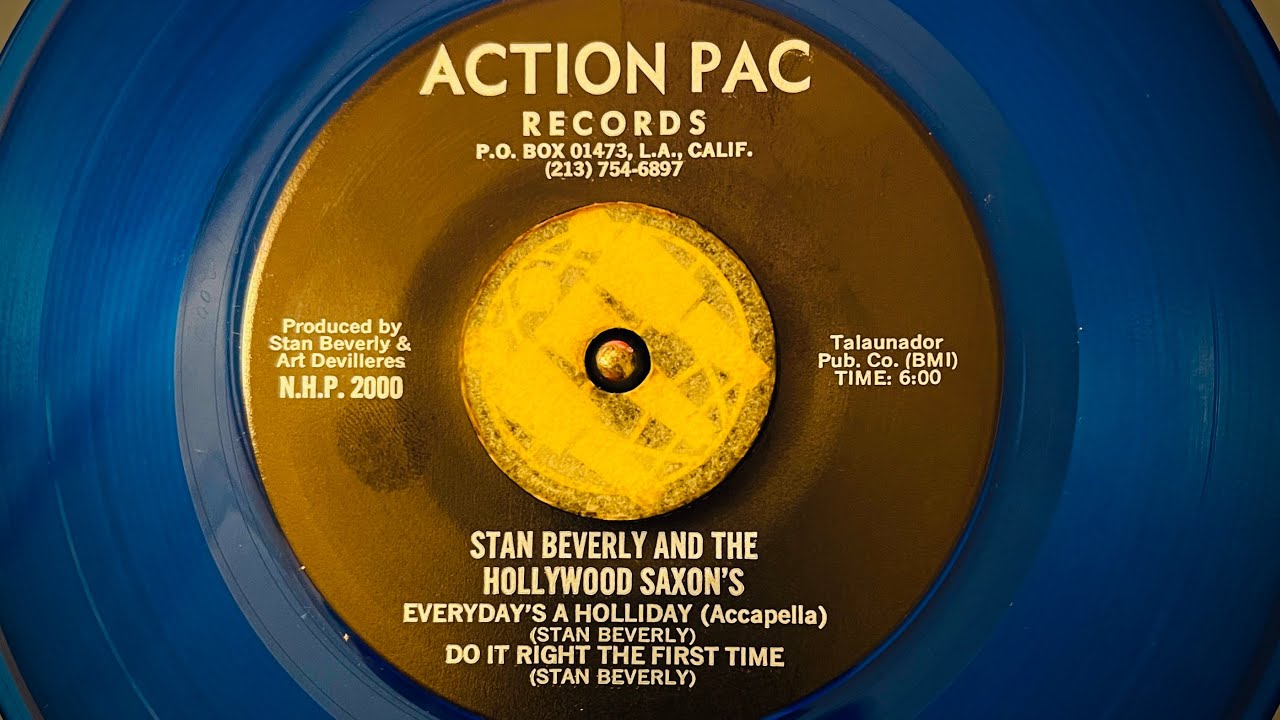 Stan Beverly And The Hollywood Saxon's ”Do It Right The First Time  ” 1968 action pac ep