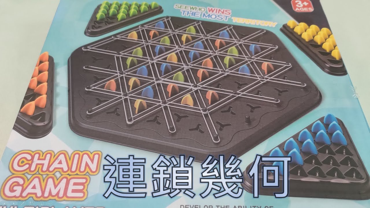 [桌遊]連鎖幾何(連鎖棋)(CHAIN GAME)玩法介紹, 全家人可帶小朋友一起同樂的簡易益智桌上遊戲