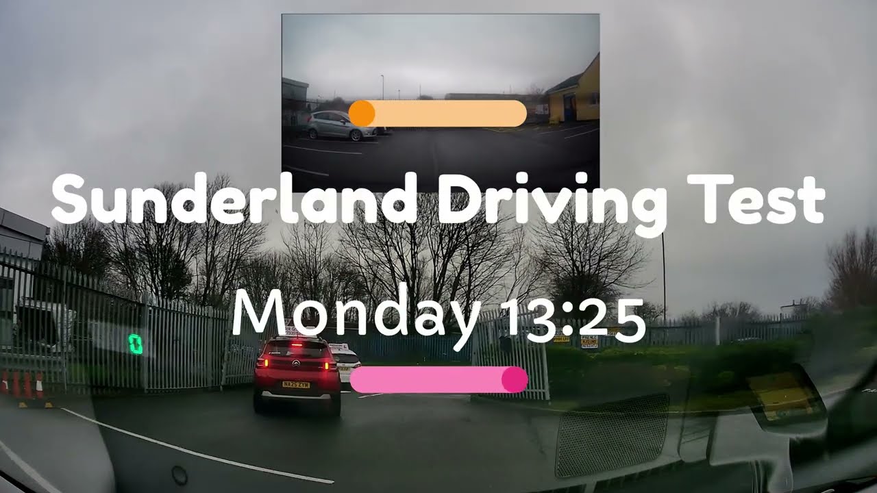 Sunderland Driving Test Monday 1325 FAIL Realtime Full Length