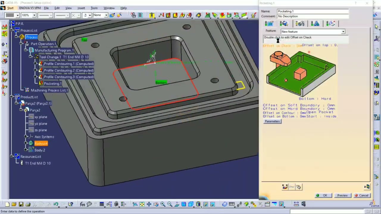 Catia Cam ile 2.5 Eksen Örnek (Ömer Tanrıöver Tarafından Yapılmıştır)