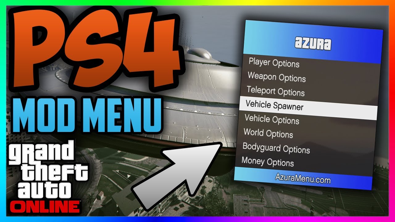 GTA 5 Online: PS4 Azura Mod Menu + DOWNLOAD - PS4 Mod Menu Showcase (GTA 5 Mods)