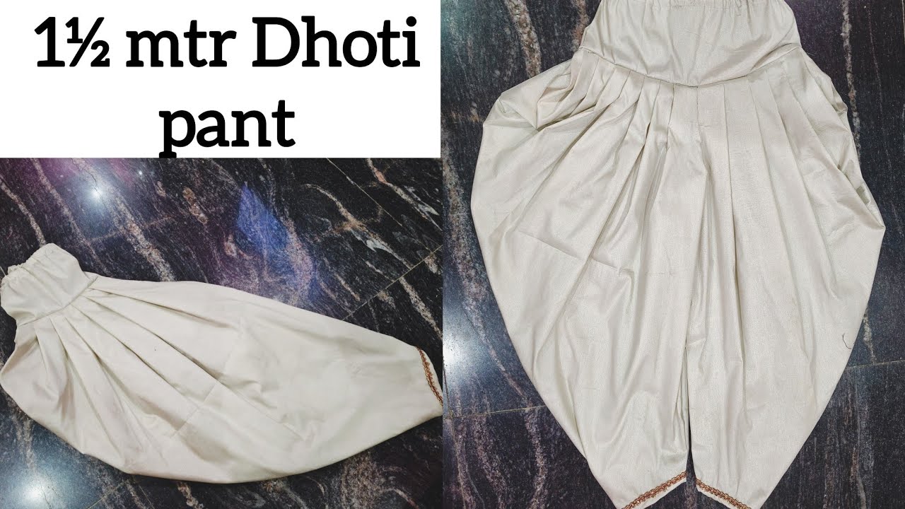 Dhoti pant cutting and stitching / easy method to learn 