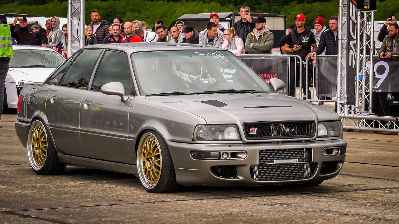 700HP Audi 90 S2 Quattro vs 560HP BMW M2 Competition @ RACE1000 1/2 Mile Drag Race
