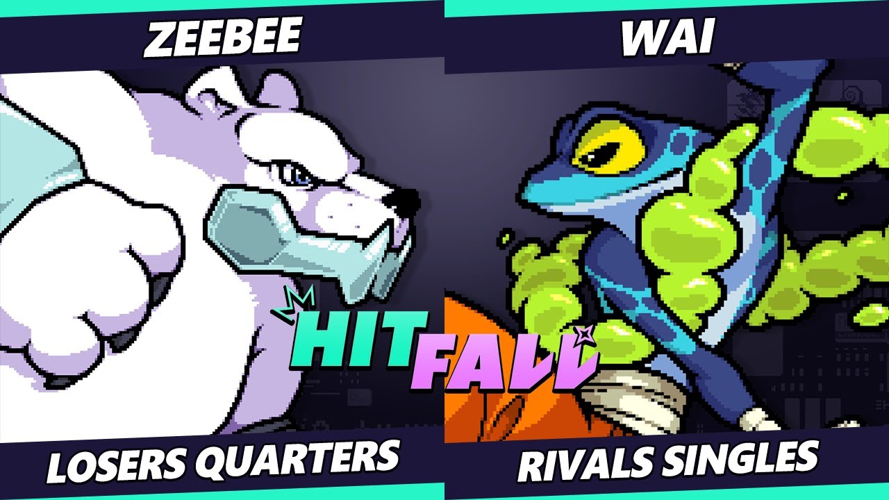 Hitfall 2023 Losers Quarters - ZeeBee (Etalus, Kragg) Vs. Wai (Ranno) Rivals of Aether - RoA