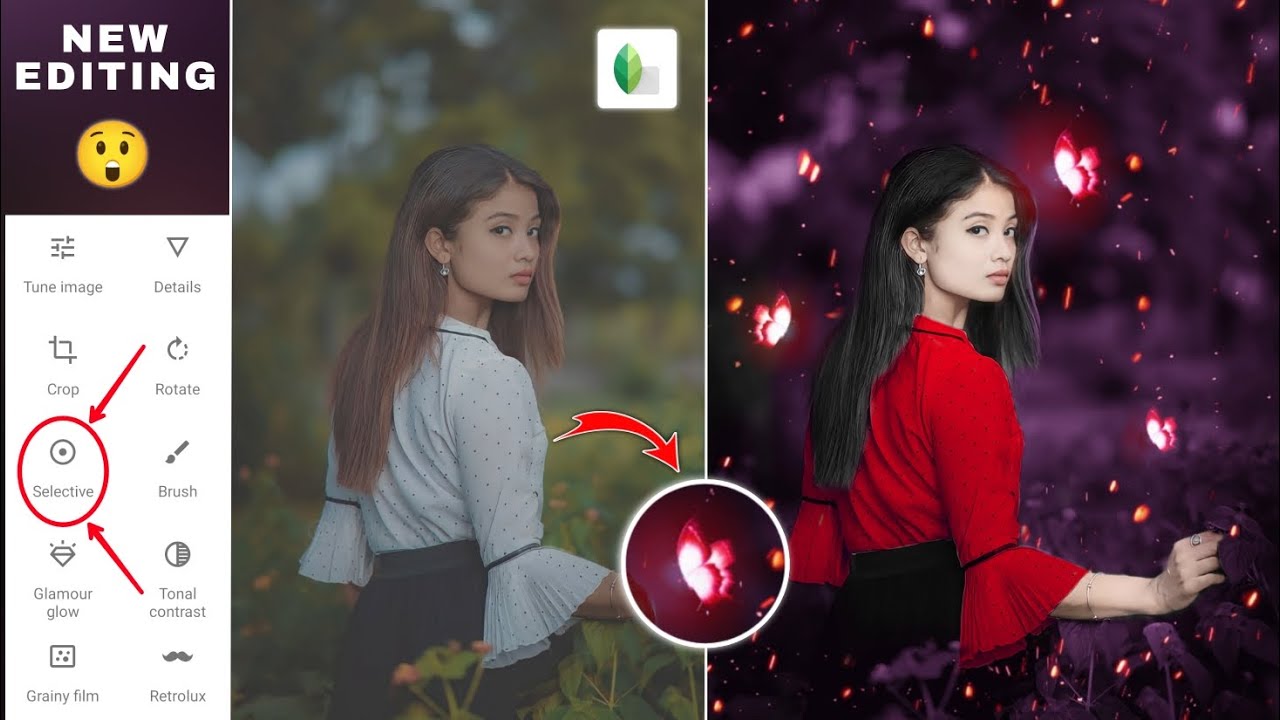 Snapseed Light Butterfly New Photo Editing | Snapseed Creative Photo Editing | Snapseed Editing
