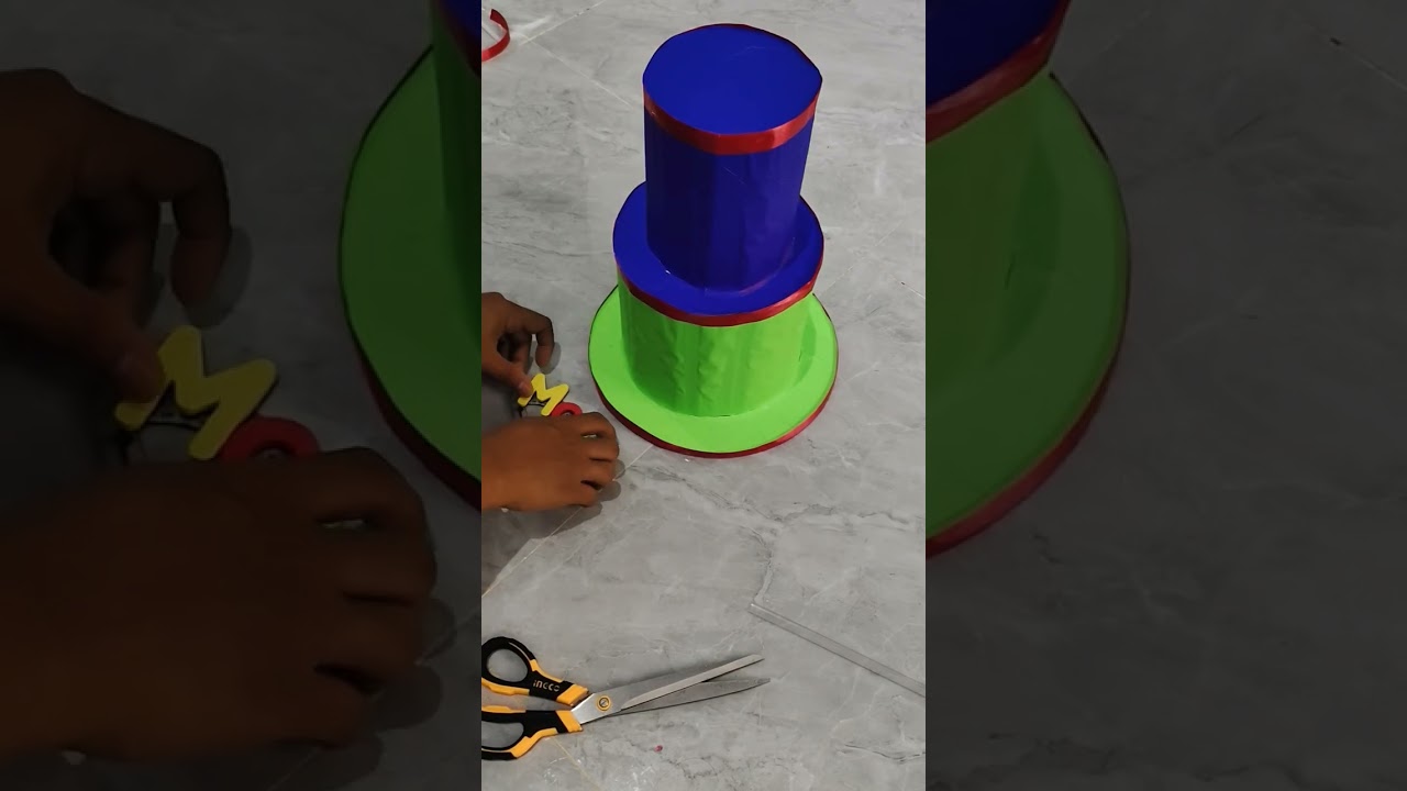 How to make Math Hat School Project #diyinspiration #diy #schoolproject #fyp #highlights 