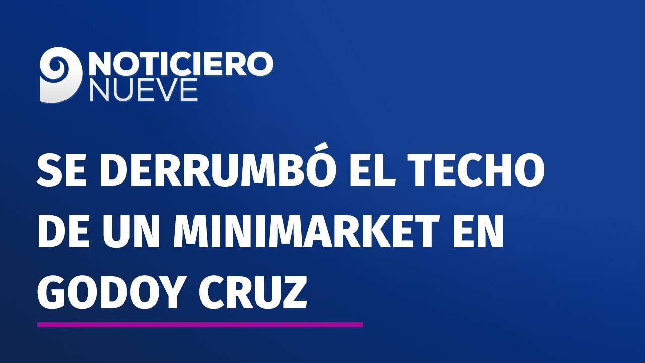 Se derrumbó el techo de un minimarket en Godoy Cruz