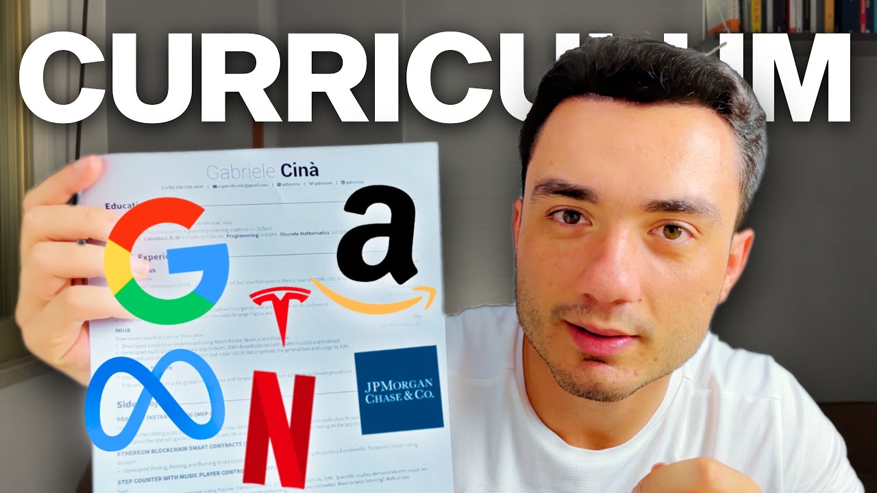 Questo CURRICULUM mi ha dato 12+ colloqui per SOFTWARE ENGINEER INTERN 🧑🏻‍💻
