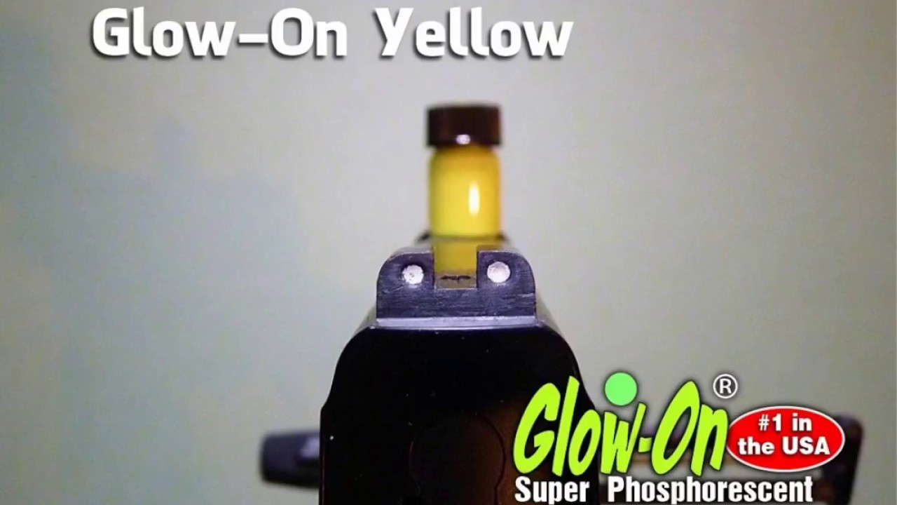 Glow-On Yellow Gun Sights