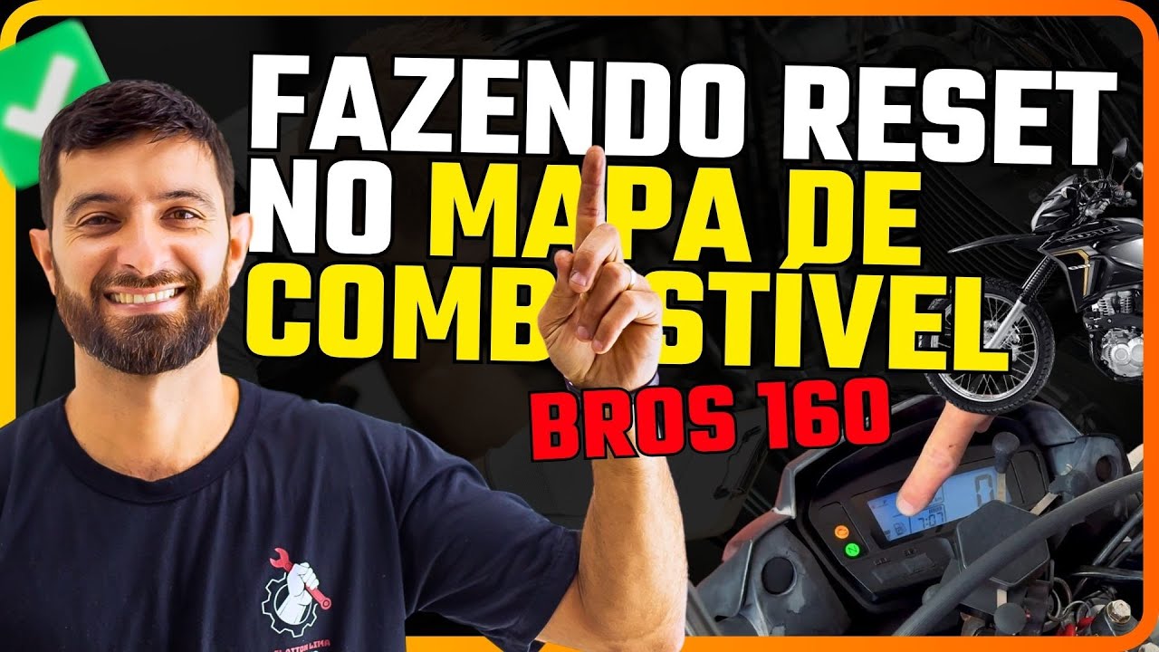 RESET NO MAPA DE COMBUSTÍVEL DA BROS 160 - PASSO A PASSO ATUALIZADO! 🔧✅