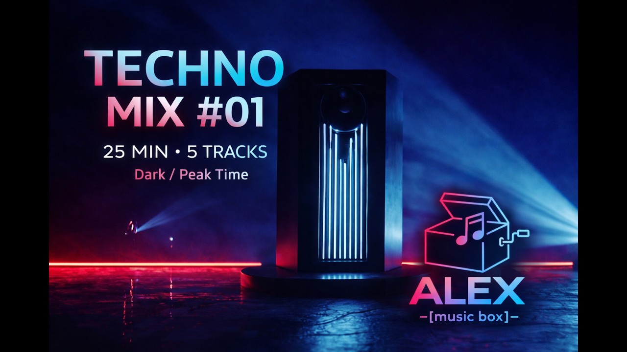 TECHNO MIX #01 | Dark / Peak Time | 25 Min (5 Tracks)