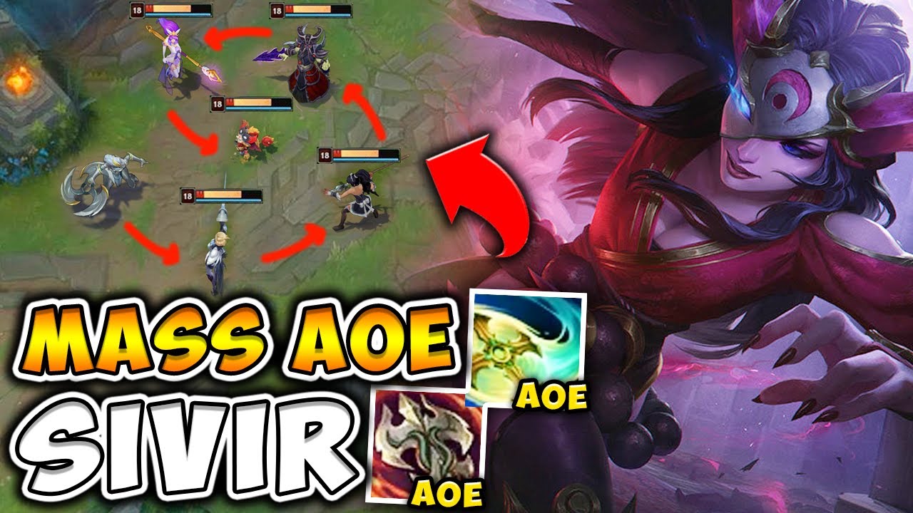 THIS SPLASH DAMAGE AOE SIVIR BUILD DRAINS ALL 5 ENEMY HEALTH BARS! - League of Legends