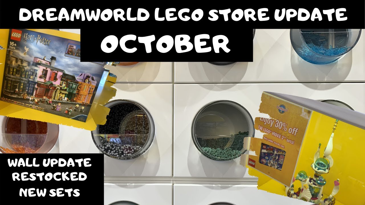 DREAMWORLD LEGO STORE UPDATE OCTOBER   Pick a brick wall update OCTOBER 2020   Full Store Review