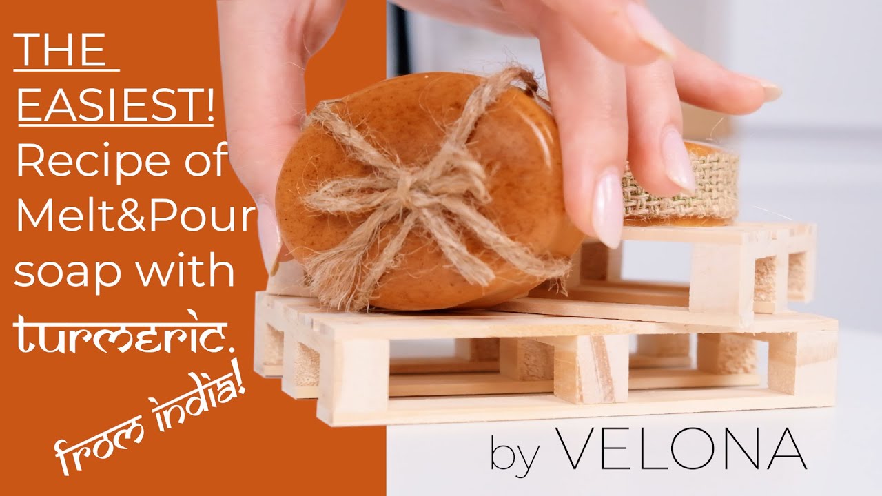 THE EASIEST MELT & POUR SOAP RECIPE WITH SHEA BUTTER AND TURMERIC