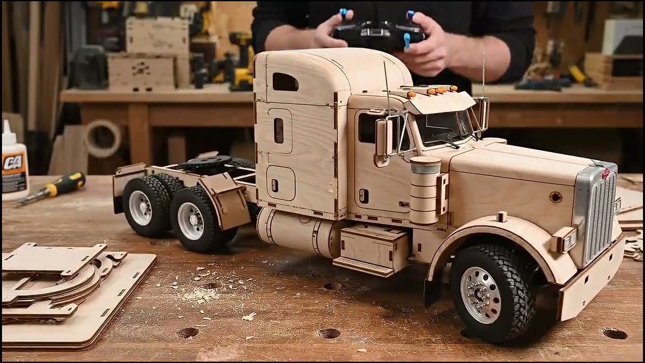 Inside the Build of a Peterbilt Semi Truck Model | Full Assembly