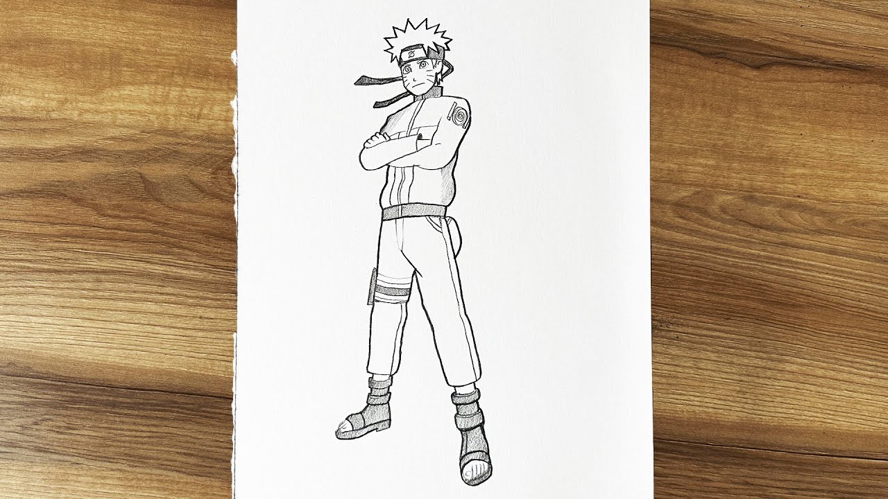 How to draw Naruto Uzumaki full body || Naruto drawing full body