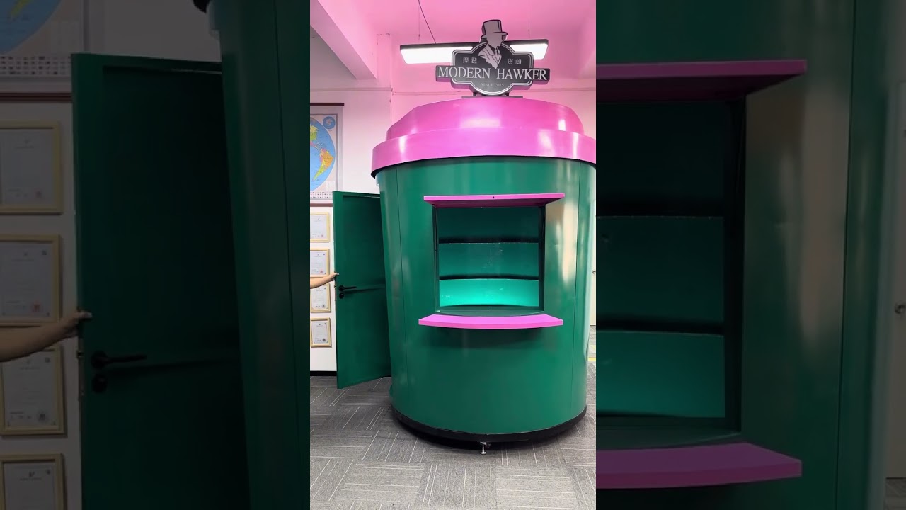New coffee cup shaped coffee shop kiosk
