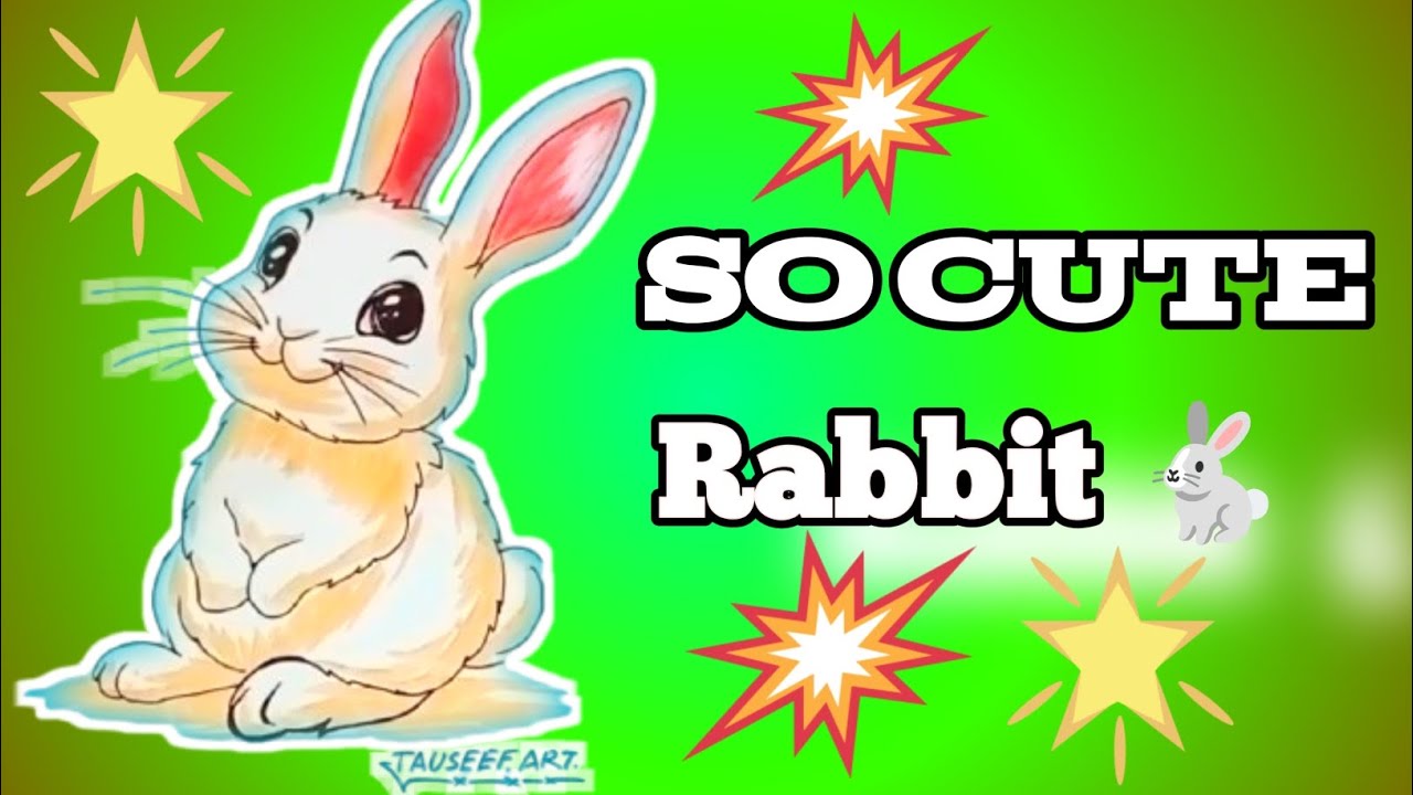 Cute Bunny Drawing 🐰 | Easy Rabbit Drawing for Beginners | Tauseef Art