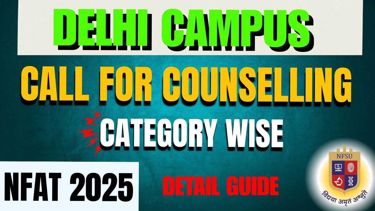 📢NFSU Delhi 2025 Merit List OUT | SC/ST/OBC/UR Category-Wise Analysis