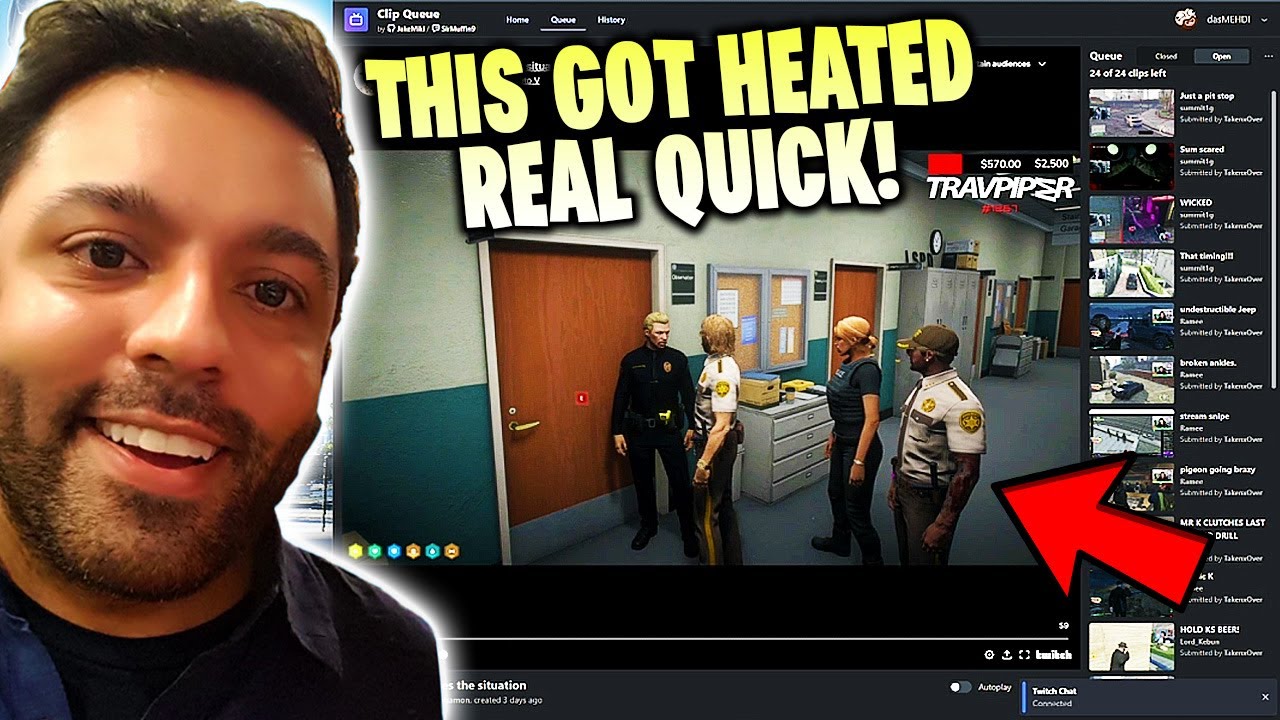 Mehdi Reacts to Funny NoPixel & Prodigy RP Clips! | GTA RP