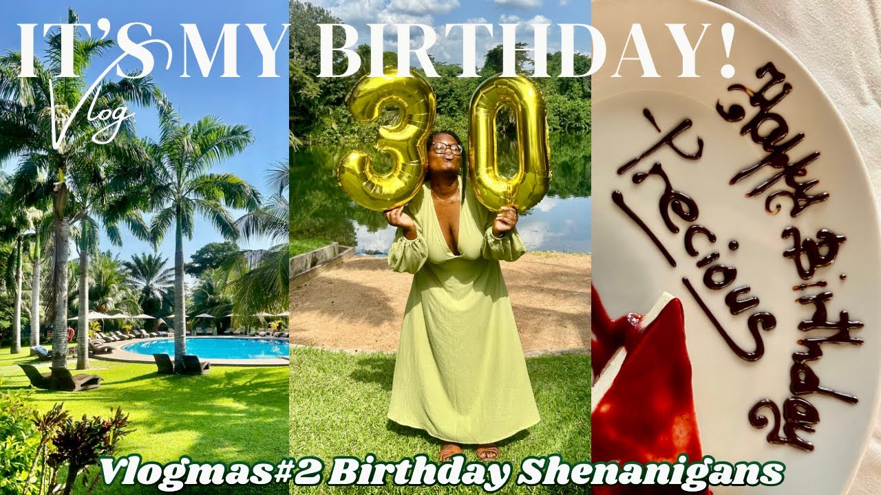 THE BEST RESORT IN GHANA? MY BIRTHDAY VlOG | THE ROYAL SENCHI 🤩🍾🥂