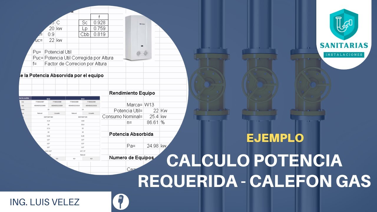 CALCULO CALEFON - POTENCIA REQUERIDA