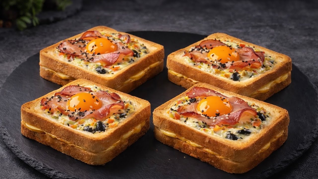 So bereiten nur wenige Eier im Brot zu! Zarte Füllung und flüssiges Eigelb