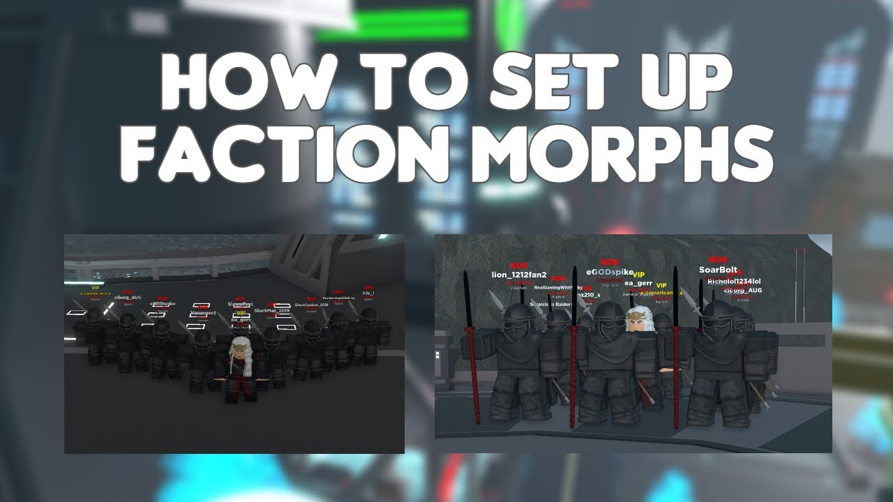 How To Make Custom Faction Morphs | Star Wars: Coruscant