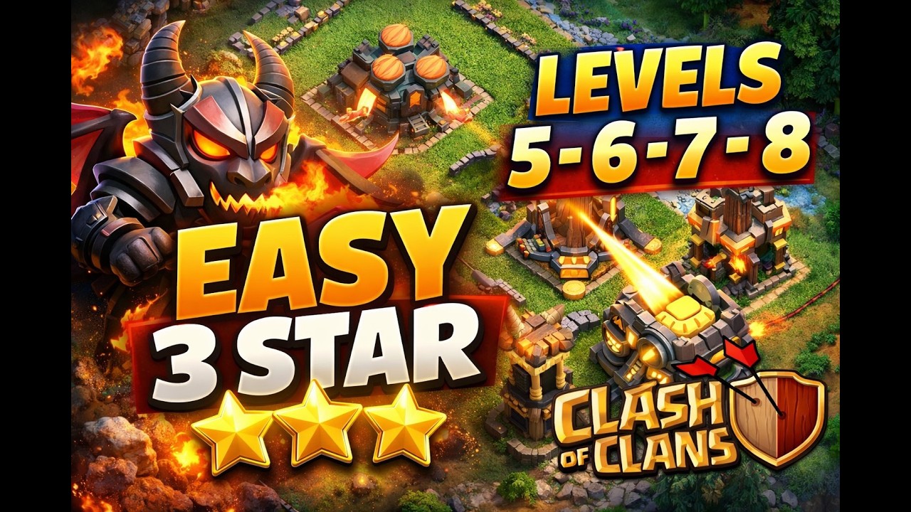 Easily 3 Star Dragon Escape Challenges 5-8 (Clash of Clans) Tamil