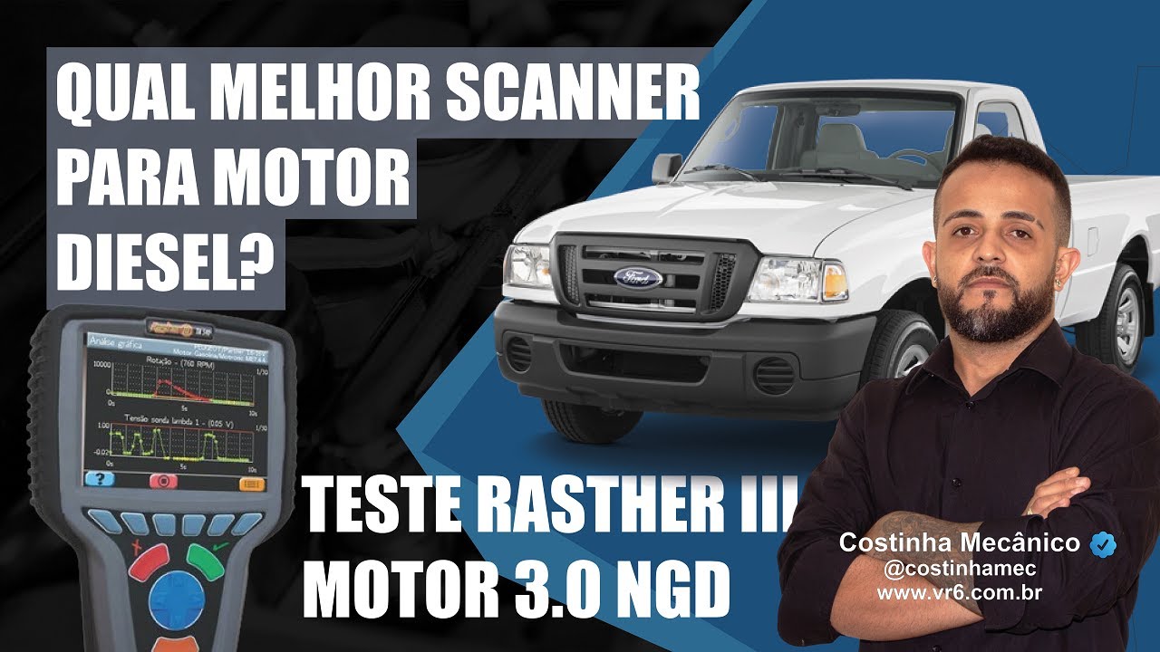 Qual melhor scanner motor diesel? Teste Scanner Rasther 3 Ranger/Troller 3.0
