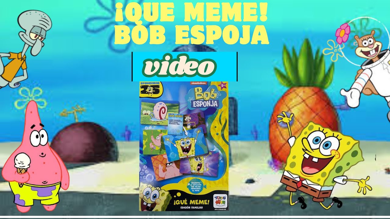 ¡QUE MEME! juego de mesa bob esponja unboxing