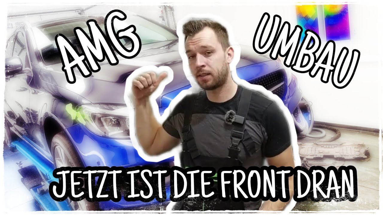 Mercedes C- Klasse S205 AMG Umbau // Sto&szlig;stange vorne von Avantgarde auf AMG
