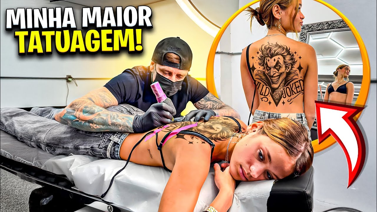A MANU MAIA FEZ SUA MAIOR TATUAGEM NAS COSTAS! *ela se arrependeu*