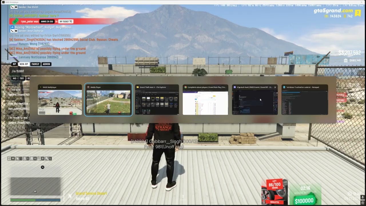 Banning Cheater Admin Pov | Grand RP by Unexpected Store