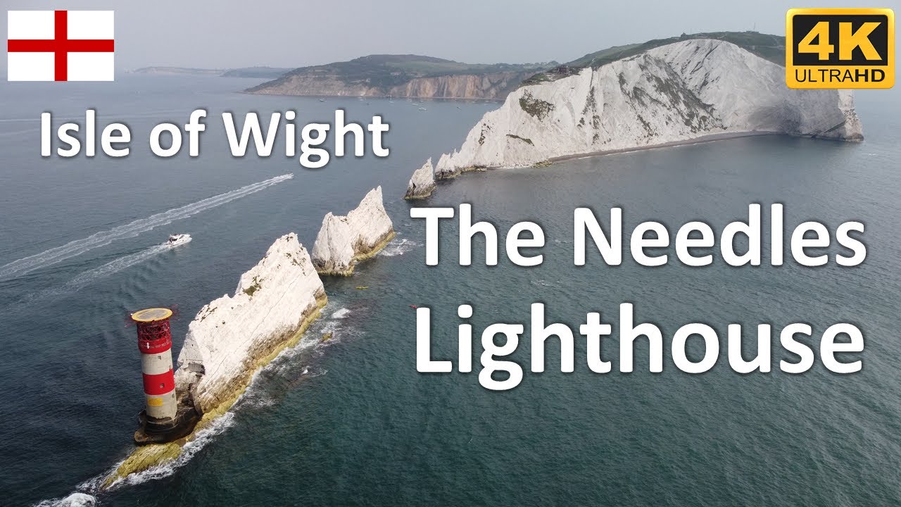 The Needles | The Needles Lighthouse | Isle of Wight | England | UK - 4k