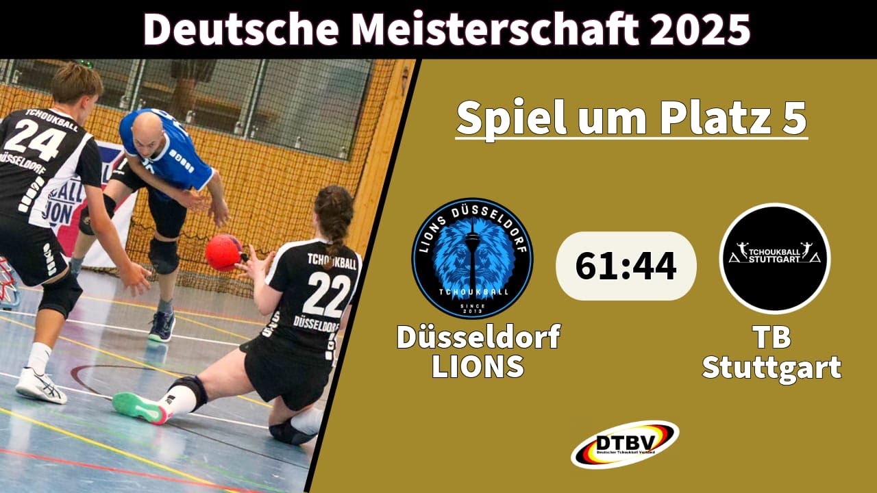 Deutsche Meisterschaft 2025 – Düsseldorf LIONS vs. TB Stuttgart– 3rd matchday – match for 5th place